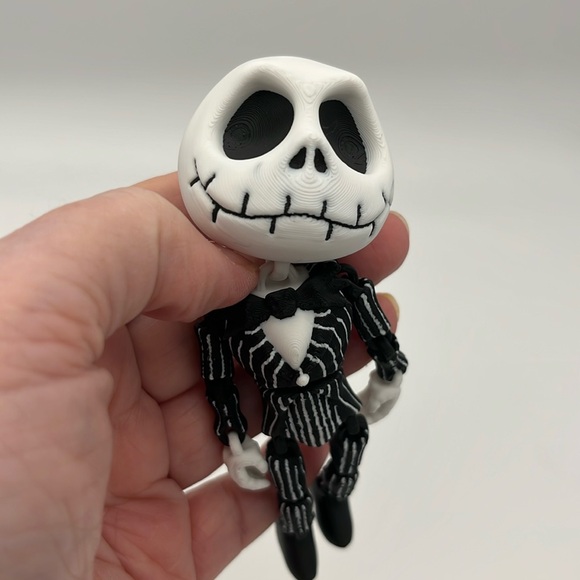 3D printed Articulated Jack Skellington Fidget Toy Fun Collectible Str… - Picture 3 of 3